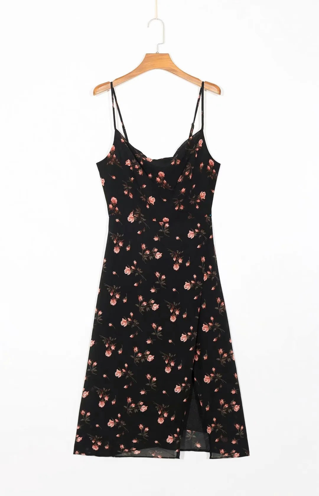 Printed suspender dress