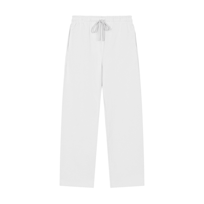 Solid Color Straight-Leg Sweatpants