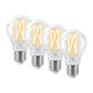 4lite WiZ Connected A60 Filament Clear WiFi LED Smart Bulb - E27 Large Screw