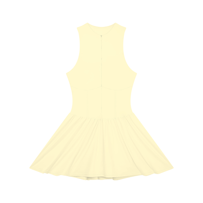 Women's Ruched Sleeveless Full-Zip Dress 220GSM