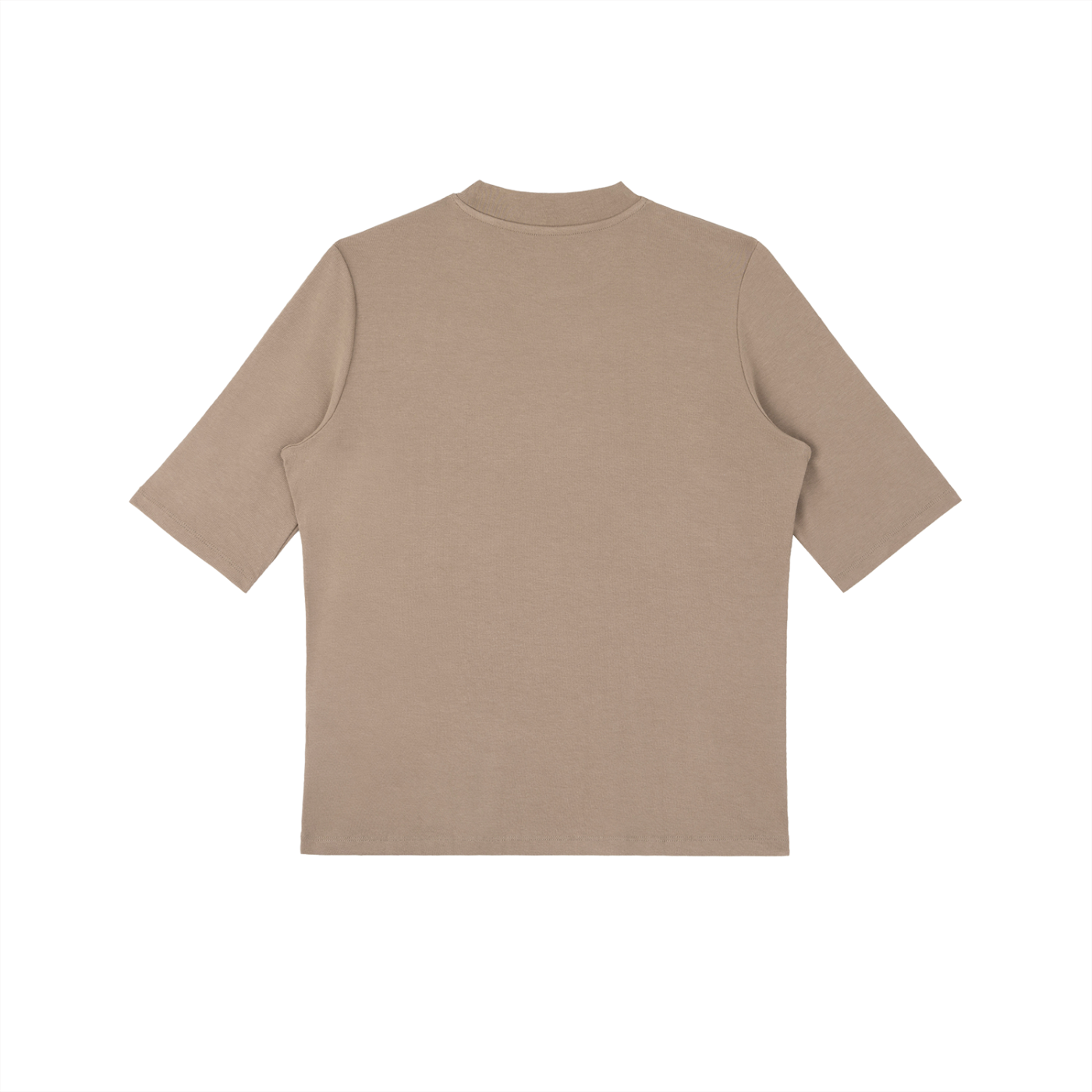 Womens Mock Neck Short Sleeve T-Shirt