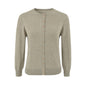 Round Neck Cropped Knit Cardigan