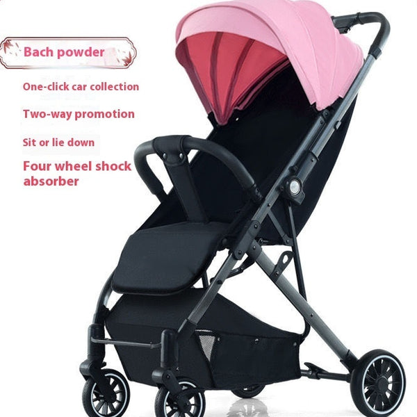 Pull Rod Type Ultra-light Stroller Four Minus