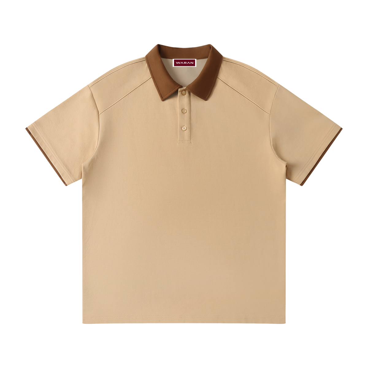 Waran Contrast Collar Raglan Polo Shirt