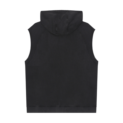 Waran Snow Washed Sleeveless Hoodie 320GSM
