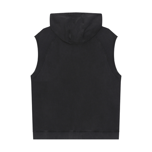 Waran Snow Washed Sleeveless Hoodie 320GSM