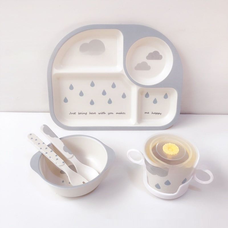 Bamboo Compartment Dinner Plate set