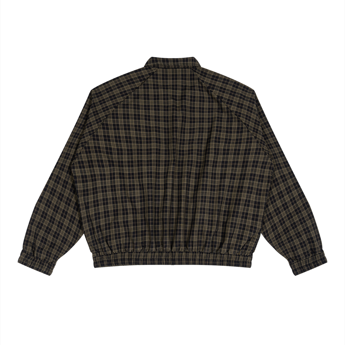 Unisex Plaid Full-Zip Track Jacket 130GSM