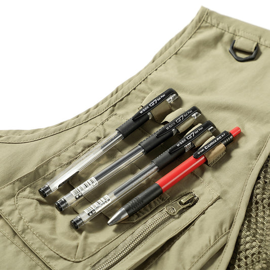 Mesh Cargo Sleeveless Jacket Tool Vest