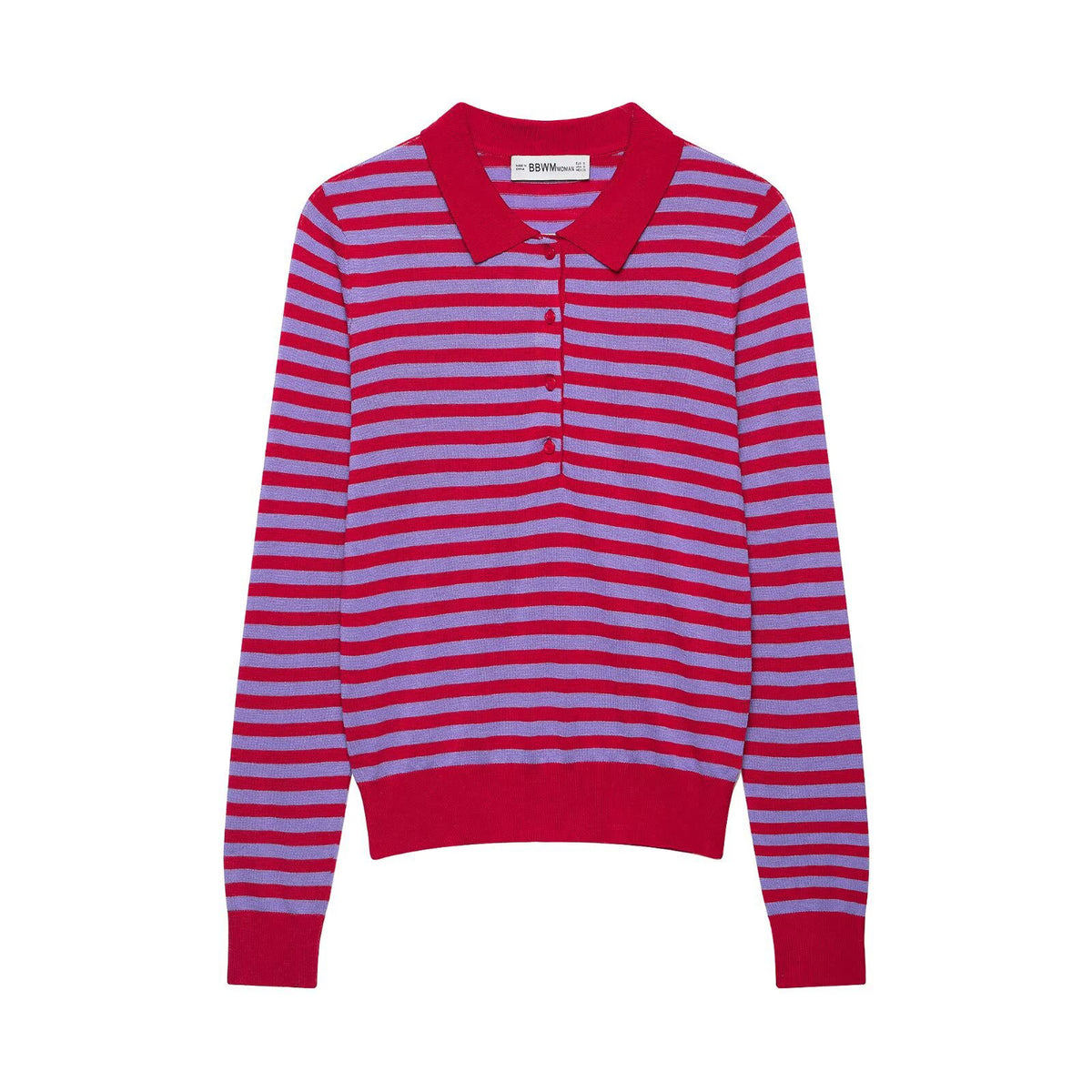Contrasting striped top
