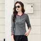 Round neck open button  T-shirt