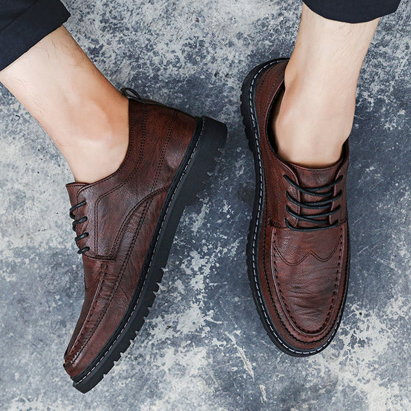 Chaussures en cuir respirantes pour hommes