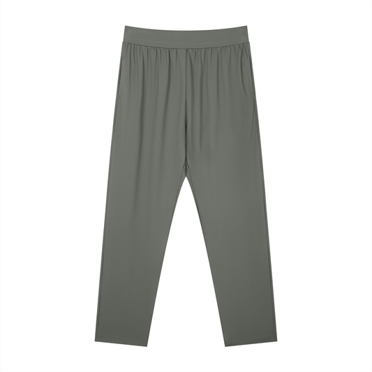 Men's Straight Leg Elastic Waist Pants