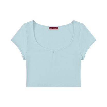 Women's Slim Cap Sleeve Crop T-Shirt