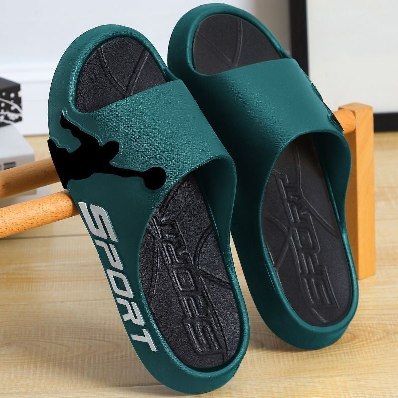 Men's Thick-soled Basketball Fashion Slippers