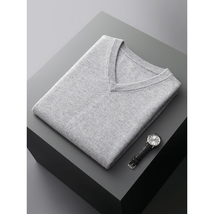 V-Neck Sleeveless Knitted Wool Sweater