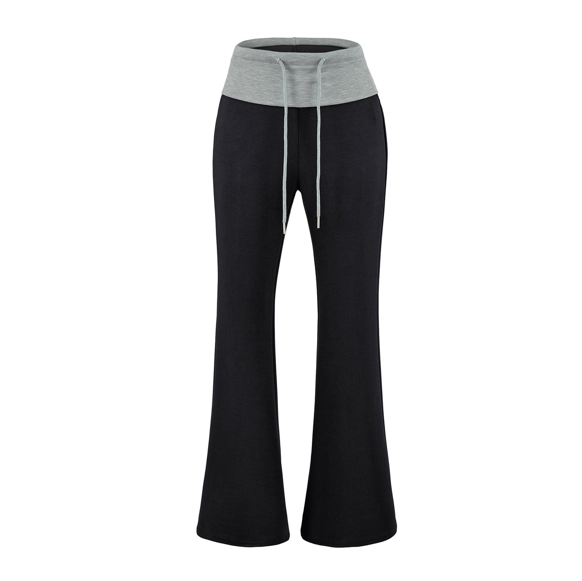 Light Gray Casual Flared Sweatpants for Women