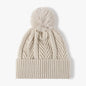 Cable knit pompom hat - view 7