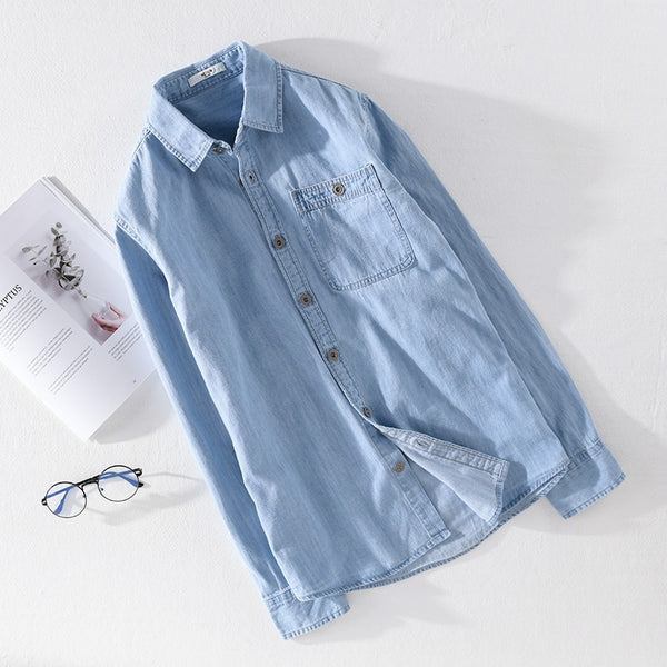 Casual All-Match Denim Shirt Men's Jacket