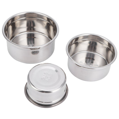 Stainless Steel Food Container with Lid 3Pcs/Set
