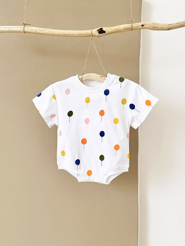 Baby Dot Balloon Printed Jumpsuit