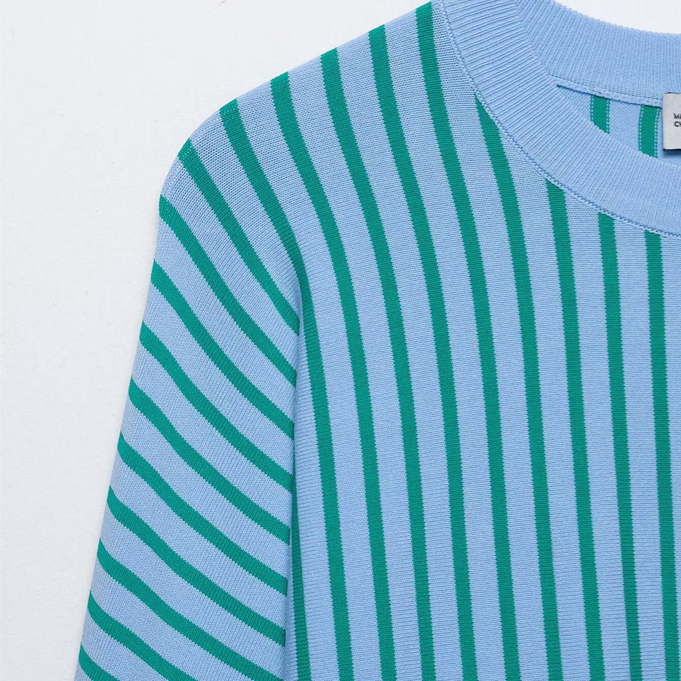 Minimally striped knitted versatile hoodie