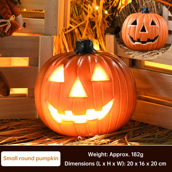 Halloween Hollow-Out LED Pumpkin Lantern Prop