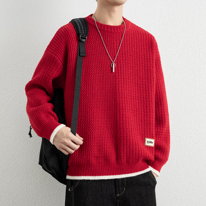 Men's Designer Style Thickened Loose Soft Knit Sweater