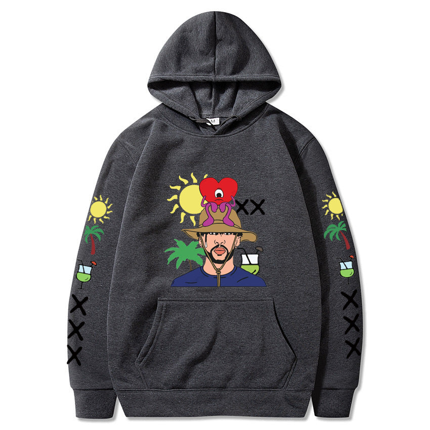 Womens un verano sin ti around body bunny hoodie