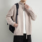 Men's Vintage Cable Knit Zip-Up Cardigan Jacket