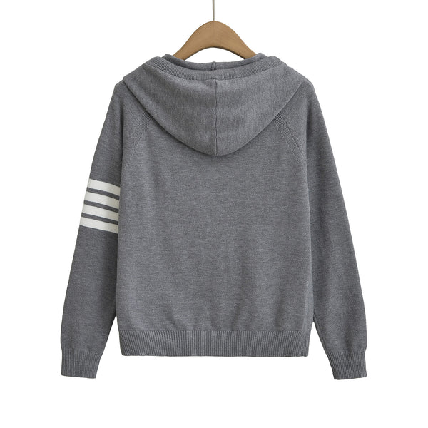 Colour Block Zip Hoodie