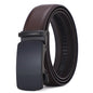 Men's high-end automatic buckle two-layer cowhide belt