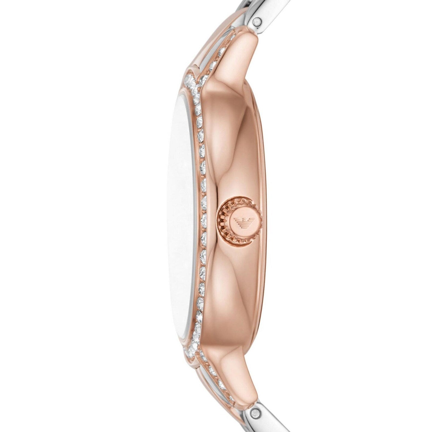 Emporio Armani Ladies Watch AR11499 - 32mm Cleo Rose Gold & Silver Crystal Dial