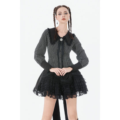 Chemise Gothique Col Peter Pan Dentelle Dark in Love