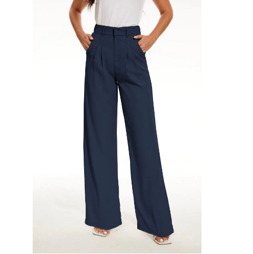 Women's Solid Casual Suit Pants