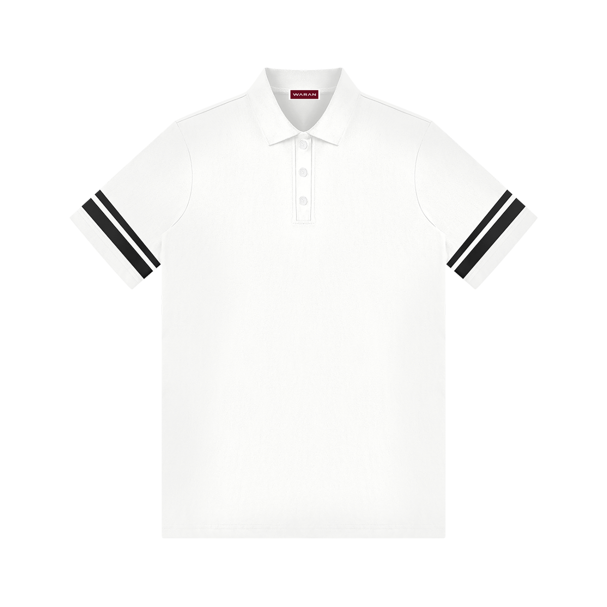 Women's Striped Color Block Polo Dress 210GSM