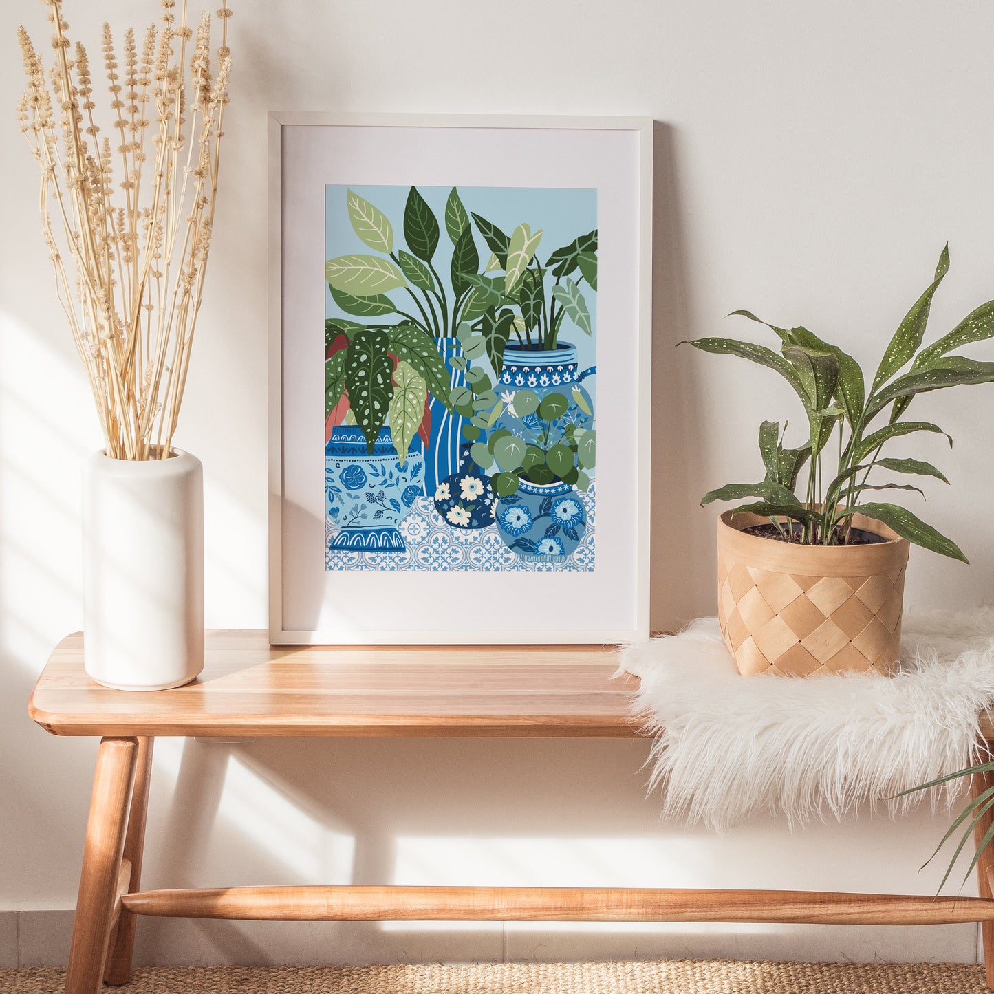 VINTAGE WILDFLOWER TEAPOT PRINT