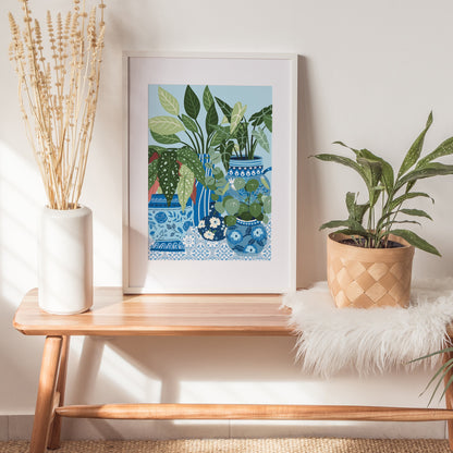 VINTAGE WILDFLOWER TEAPOT PRINT