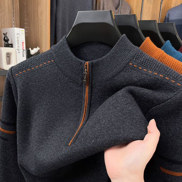 Half-Turtleneck Wool Sweater