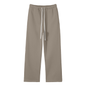 Unisex Solid Color Fleece Straight Leg Pants