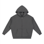 Waran Unisex Loose Solid Full Zip Hoodie
