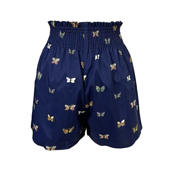 Womens Butterfly Print Casual Shorts
