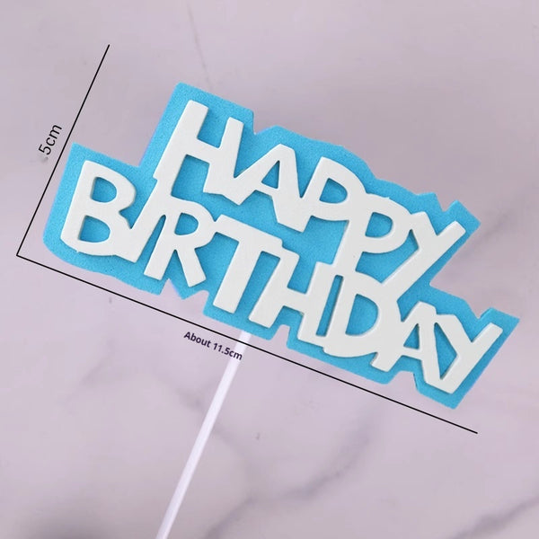 EVA Happy Birthday Cake Decoration Card