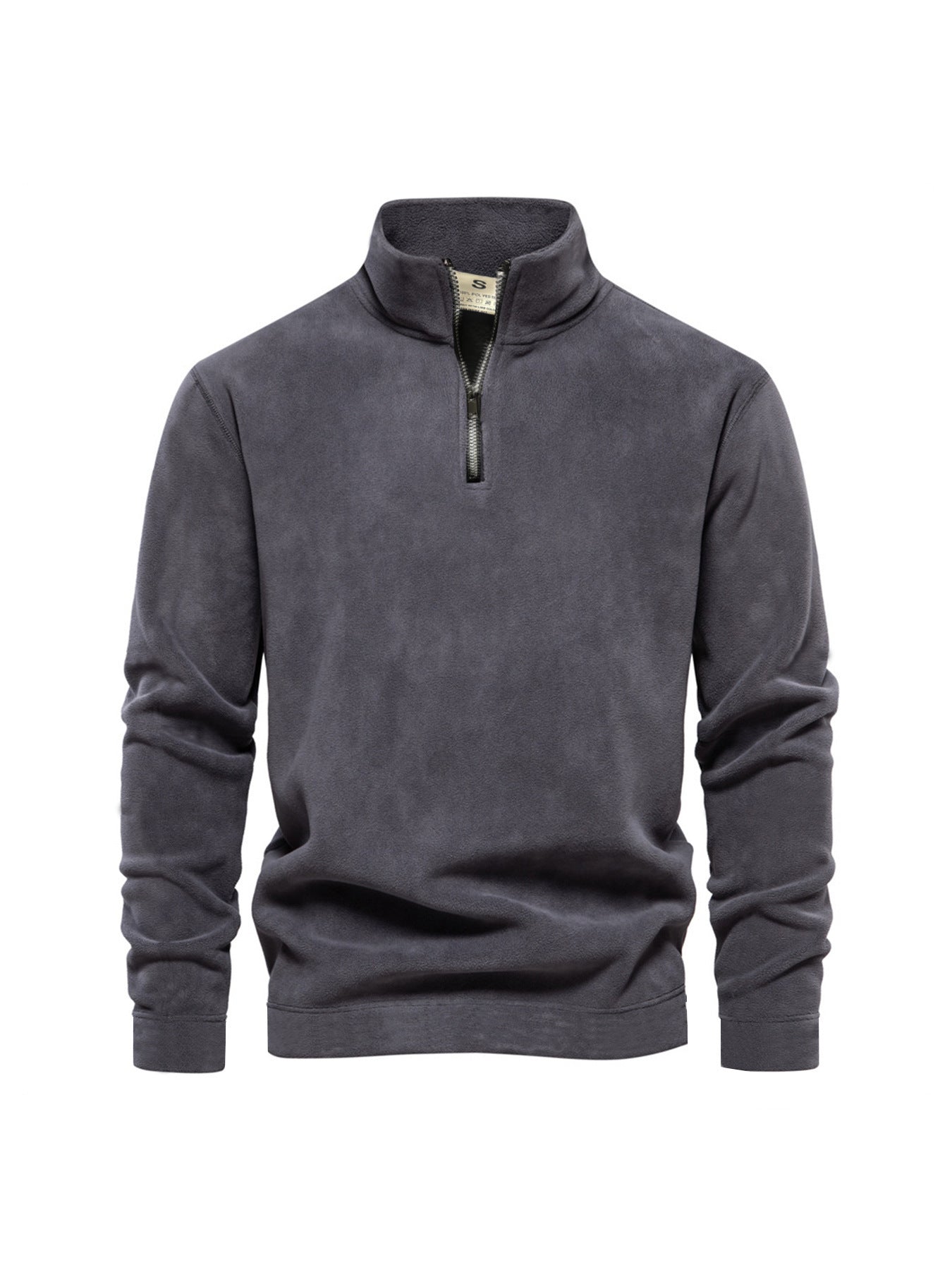 Men's Polar Fleece Stand Collar Pullover