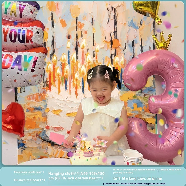 Birthday Party Layout Background Wall