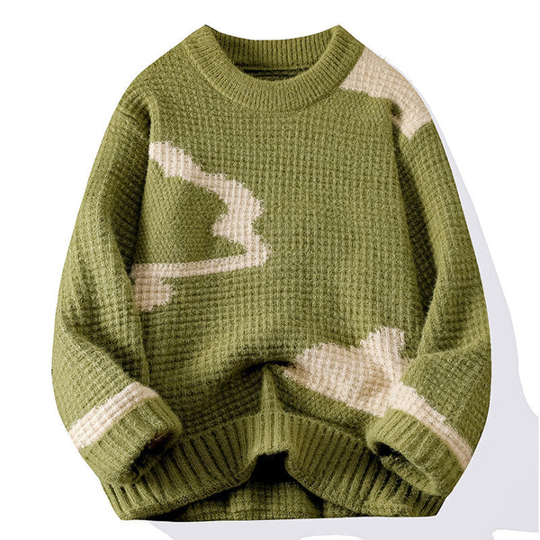 Pull en maille jacquard pour homme