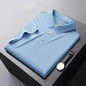 Seamless Adhesive Non-ironing Short-sleeved Polo Shirt