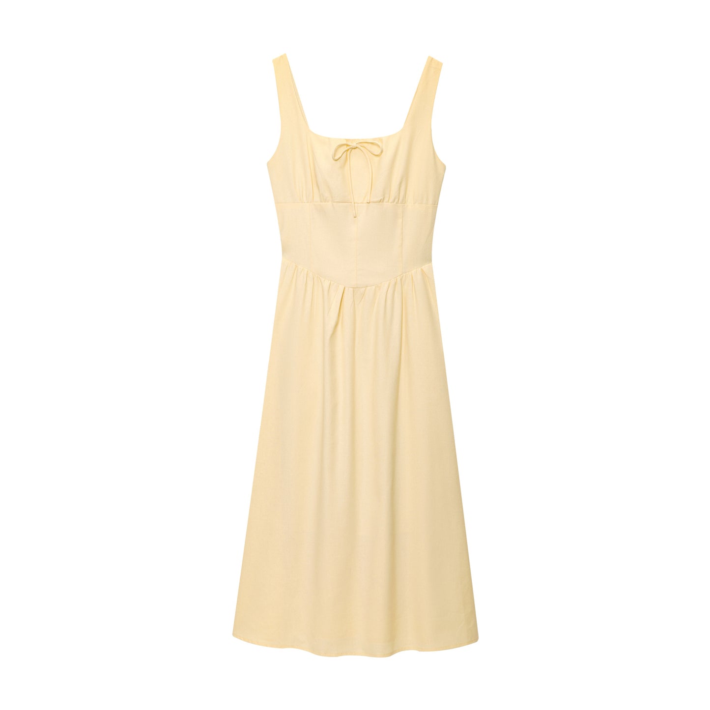 Robe bustier cintrée avec nœud papillon pour femme