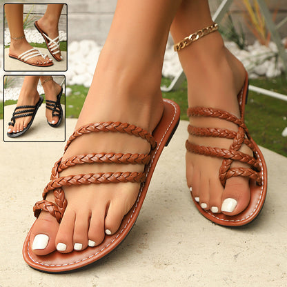 Flat Slides Slippers Outdoor