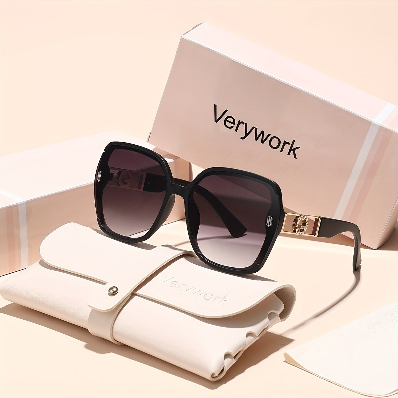 Lunettes de mode rectangulaires rétro classiques pour femmes Verywork